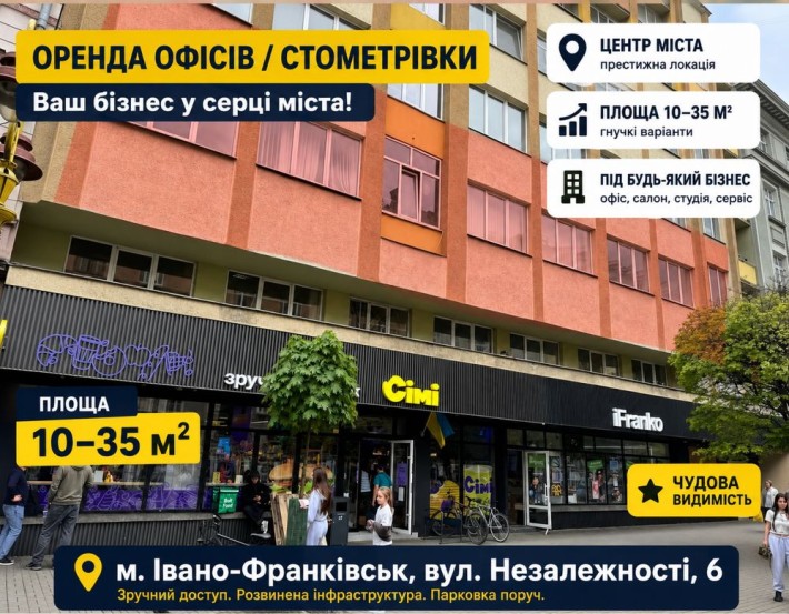 Здам в оренду офісні приміщення у центрі 10-35 кв.м - фото 1