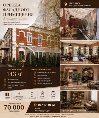 Оренда комерційного приміщення в центрі - фото 1