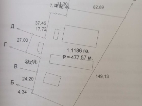 Виробнича база Іваничі з овочесховищем розміщена на ділянці 1,1187 га Іваничі