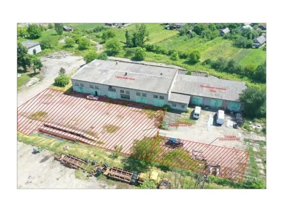 Промзона 2400 м² з комунікаціями та авто логістикою, вул. Галицька, 24Б Угринов
