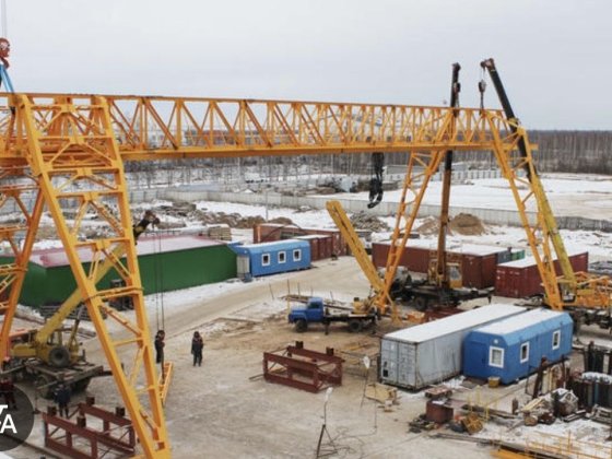 7000м Производство труб метала  жд ветка козловой кран 3Мгвт + 6 га