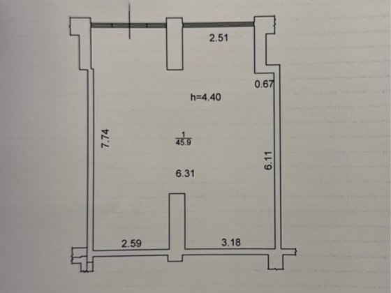 Без комісії,ЖК Центральний Преміум, нежитлове приміщення 45,6м.кв, під офіс,салон,шоурум Ірпінь