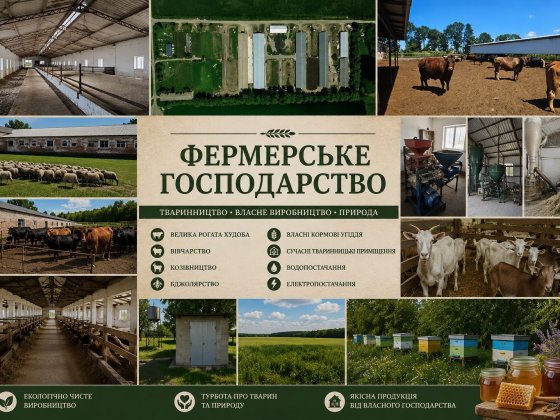 Діюче фермерське господарство ВРХ,ДРХ, ферма, бізнес, Продаж корпоративних прав Винница