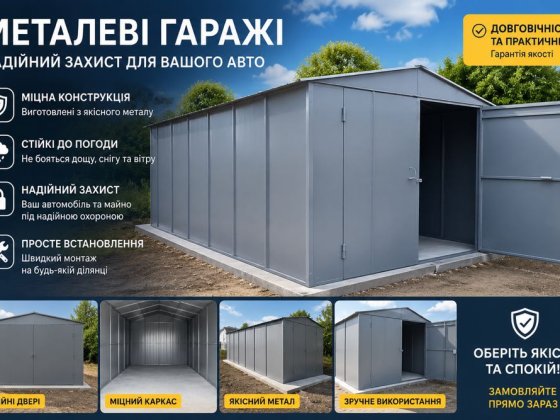 Гараж металевий 5,7*3,8 Харків