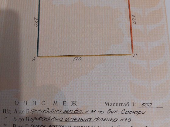 Продам земельну ділянку на бадині Александрия