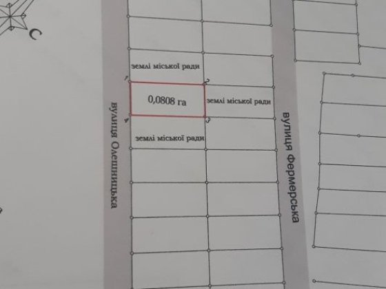 Земельна ділянка під забудову Виноградів