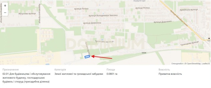 Продаж земельної ділянки у м. Виноградів, вул. Західна - фото 1
