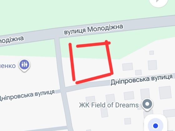 Ділянка під будівництво комерцію або будинкусмт. Власівка Власовка