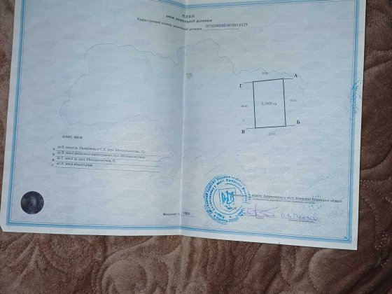 Продам земельну ділянку