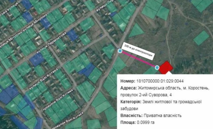 Продам земельну ділянку м. Коростень,р-н Бровар - фото 1