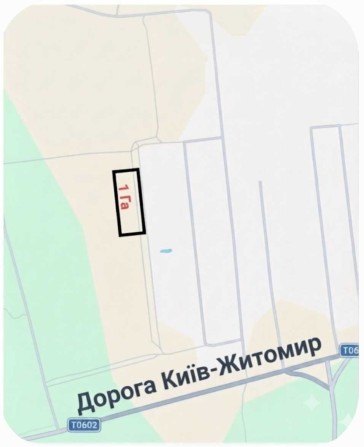 Продається ділянка 1 Га ,є Газ та Електрика - фото 1
