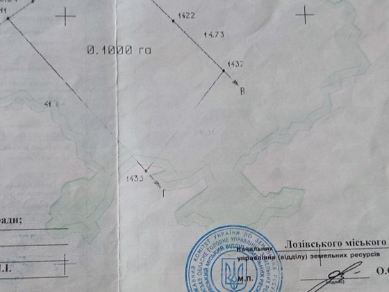 Продам земельну ділянку. Лозовая