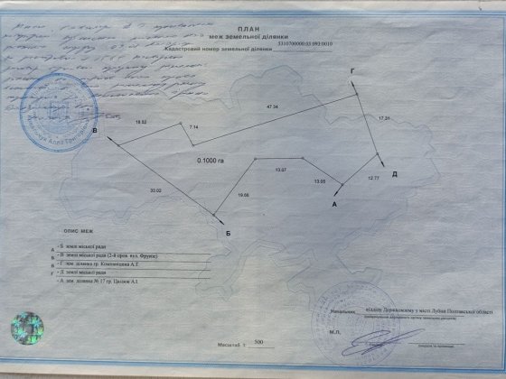 Земельна ділянка біля річки Сула Лубны