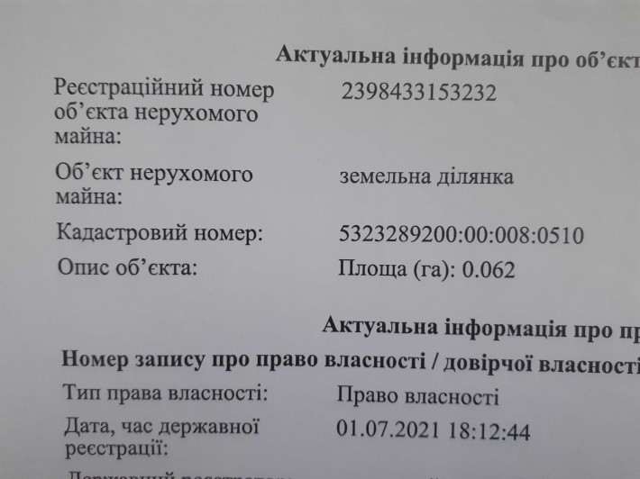Земельна ділянка (дача) Миргород - фото 1