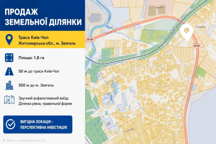 Земельна ділянка траса Київ-Чоп - фото 1