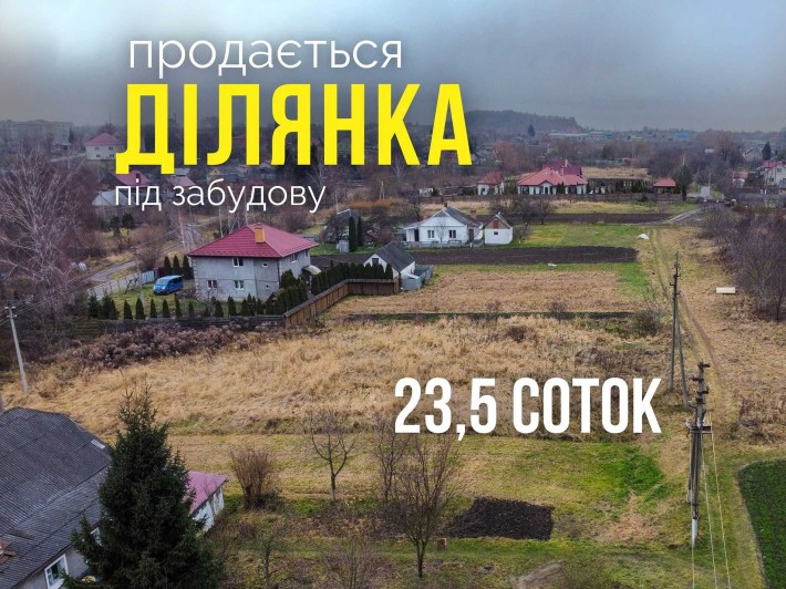 Продаж ділянки 23.5 соток біля міськгазу | Під забудову - фото 1