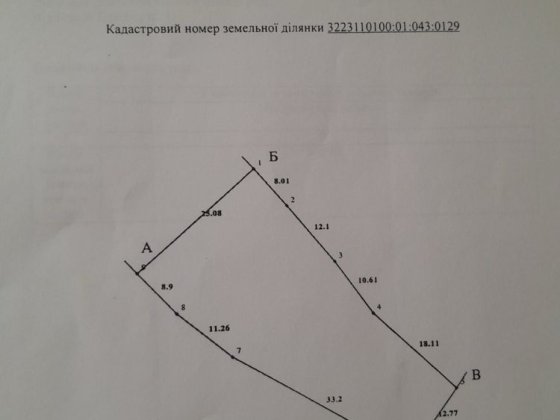 Терміново Продам Земельну Ділянку з видом на Озеро. Район Автостанція. Обухів