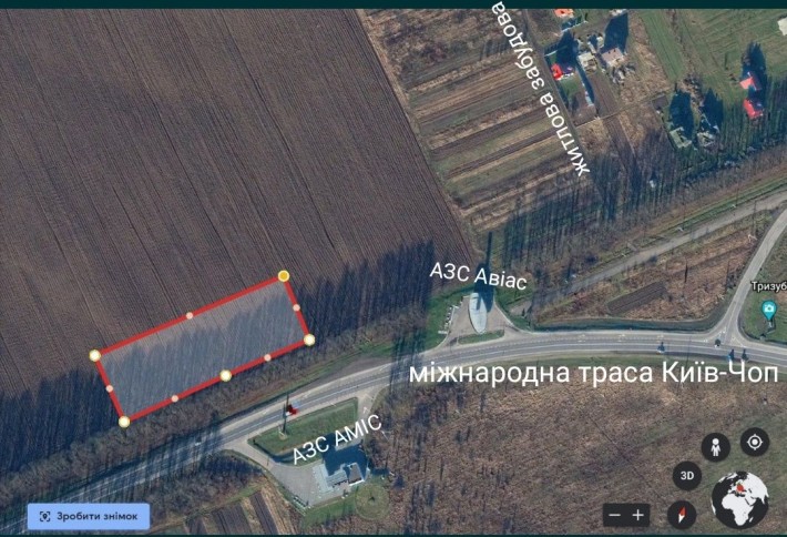 Земельна ділянка 84 сот. вздовж автомагістралі Київ-Чоп - фото 1