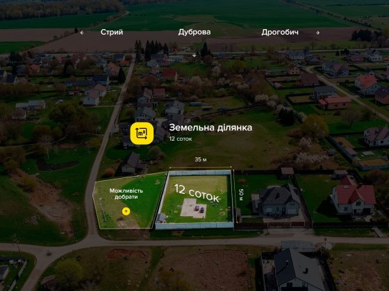 Продаж зем.ділянки 12 соток Дуброва м.Стрий Стрий