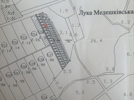 Земельна ділянка Лука-Мелешківська
