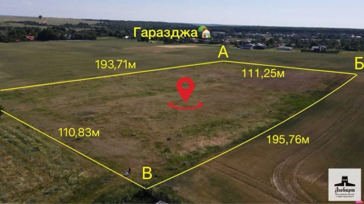 Продаж земельної ділянки 2,16 га в с.Гаразджа біля Луцька - фото 1