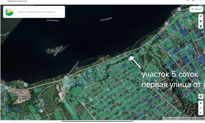 Продам ділянку дачну за Перемогою 6 над Дніпром - фото 1