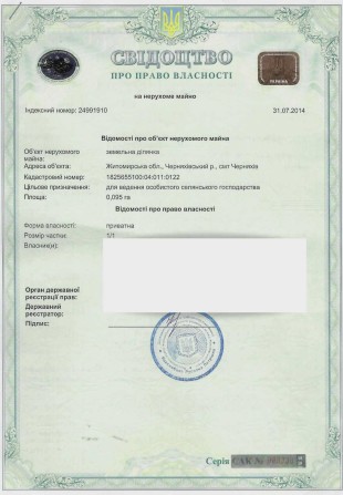 Продається земельна ділянка 0.095 га для сільськогосподарського призначення у селищі Черняхів Житоми - фото 1