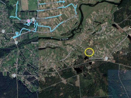 № 13643 - Ділянка під будівництво з фундаментом, 20 сот., Левків Левков