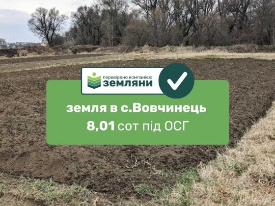 Продається земля 8,01 сот в с.Вовчинець пров. Перекопський під ОСГ (5) Вовчинець