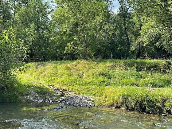 Ділянка біля річки у центрі Верховини Верховина