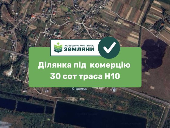 Продається ділянка у с. Черніїв комерційного призначення попри трасу Н10! (25)