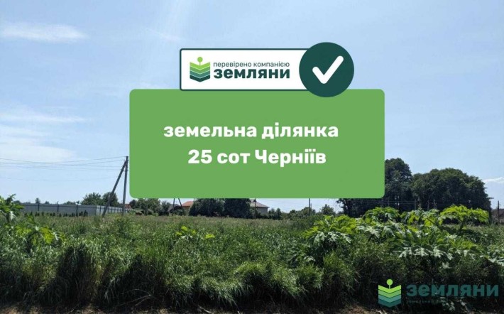 Продається ділянка в Чернієві 25 сот (1) - фото 1
