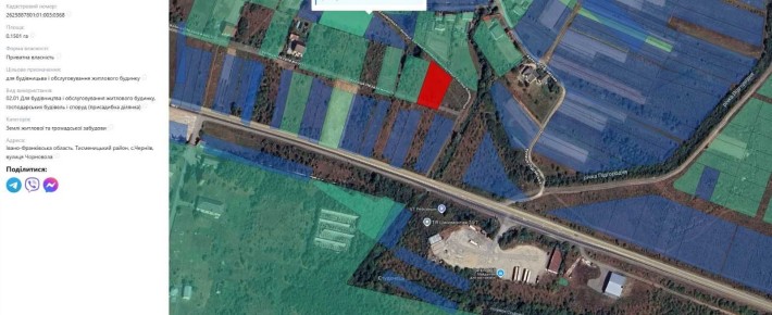 Земельна ділянка для будівництва та обслуговування будинку поруч м. Івано-Франківськ - фото 1