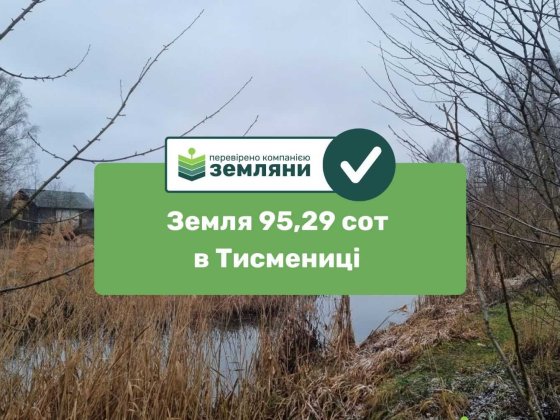 Продаж землі площею 95,29сот Тисмениця під відпочинковий комплекс (5)