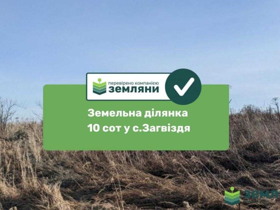 Продається ділянка 10 сот Загвіздя (8) Загвоздье