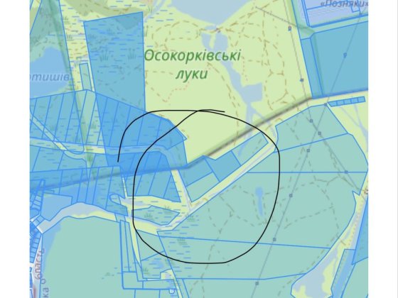 6,5 Га під Києвом Осокорки Гнідин