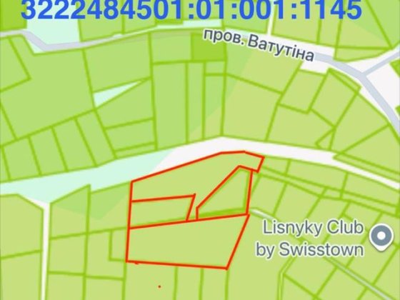 Власник! Без комісії. Продається земельна ділянка в с. Лісники, Київськоі  області Лісники