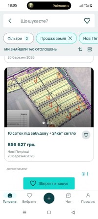 Продаж земельних ділянок  Нових Петрівцях. Вишгородський р-н. - фото 1