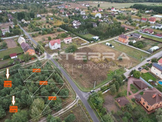 Глеваха - Малютянка Продаж ділянки по 8 соток зі світлом 13 кВт Глеваха