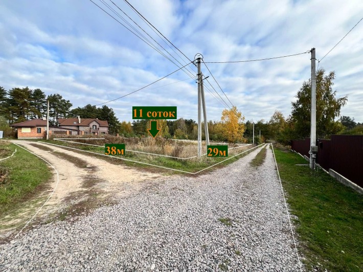Глеваха кутова ділянка 11 соток поруч Малютянка та Одеська траса - фото 1