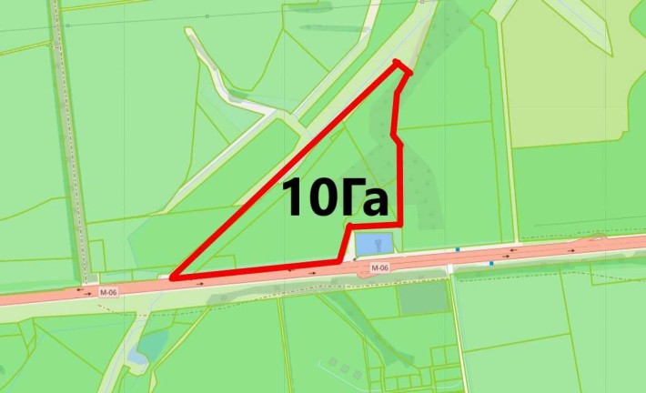 Фасадный Участок Ділянка фасад Житомирской траси 10Га під Комерцію! - фото 1