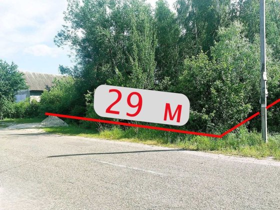 27 соток під котеджне містечко - широкий фасад 29 м - в смт. Бабинці (Бучанський район) Бабинці