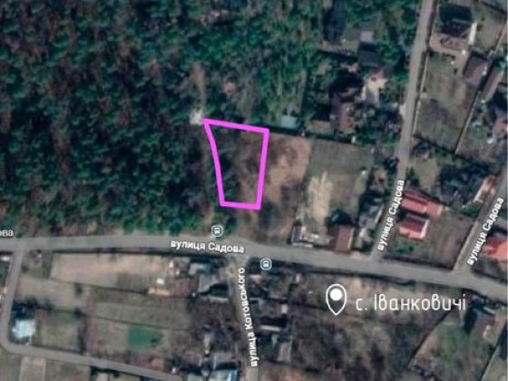 Земля + проєкт на 7 таунхаусів Іванковичі Иванковичи