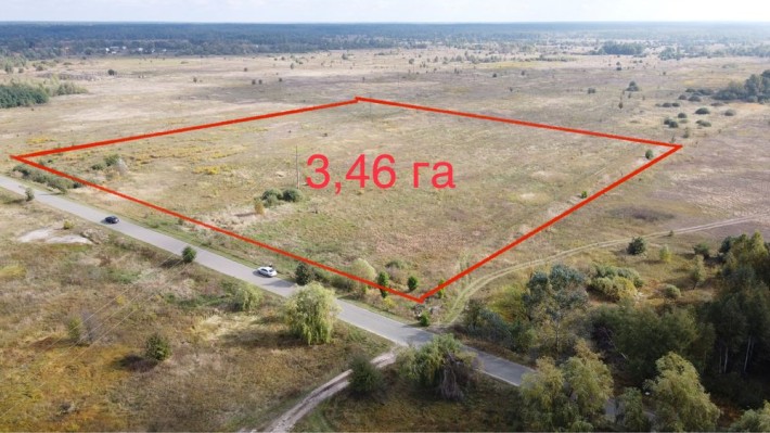 Продам участок 346 соток, Колонщина, фасад асфальтированной дороги! - фото 1