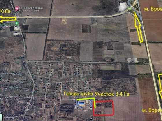 Продам 340 соток, житлова забудова, комерція, бізнес, с. Княжичі Княжичи