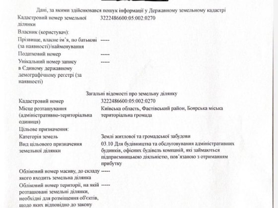 Боярка Віта Поштова фасадна комерційна земелька ділянка 22сотки Новое