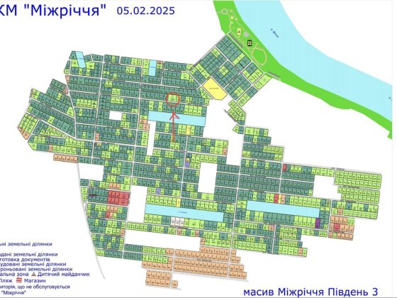 Земельна ділянка КМ« Міжріччя» Осещина