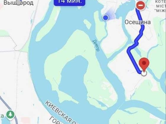Осещина, 10 сот, 10 кВт, поряд з водою. 2600 usd сот. 12км до Києва! Осещина