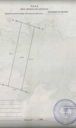 Власна земельна ділянка 22 сотки під забудову +15 соток під город правильної прямокутної форми з дво - фото 1