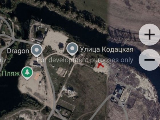 Ділянка с. Погреби м.Висока, 1 лінія ріки Кодак. Ділянка з фундаментом Погребы